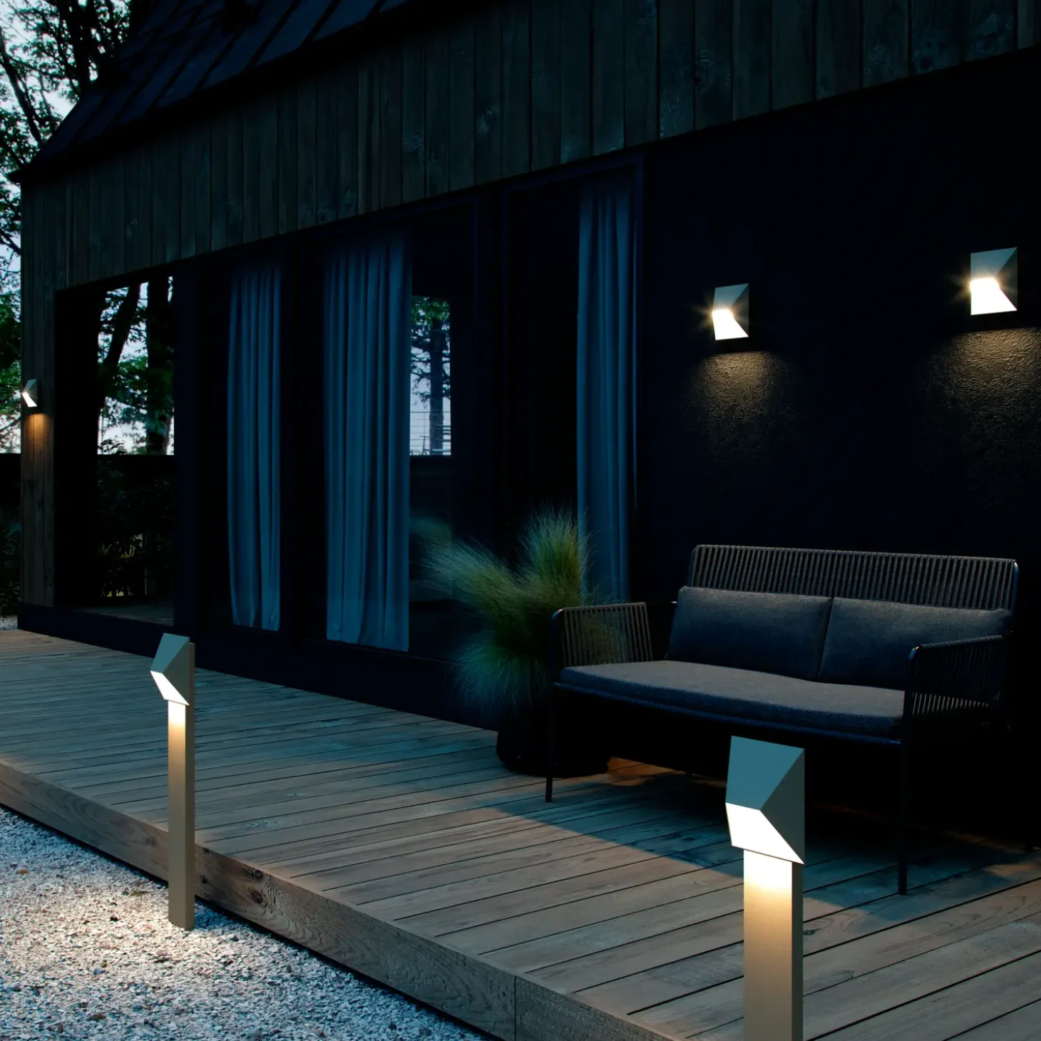 Nordlux Pontio havelampe sandfarvet