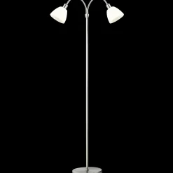 Nordlux Ray dobb. gulvlampe E14 krom/opal