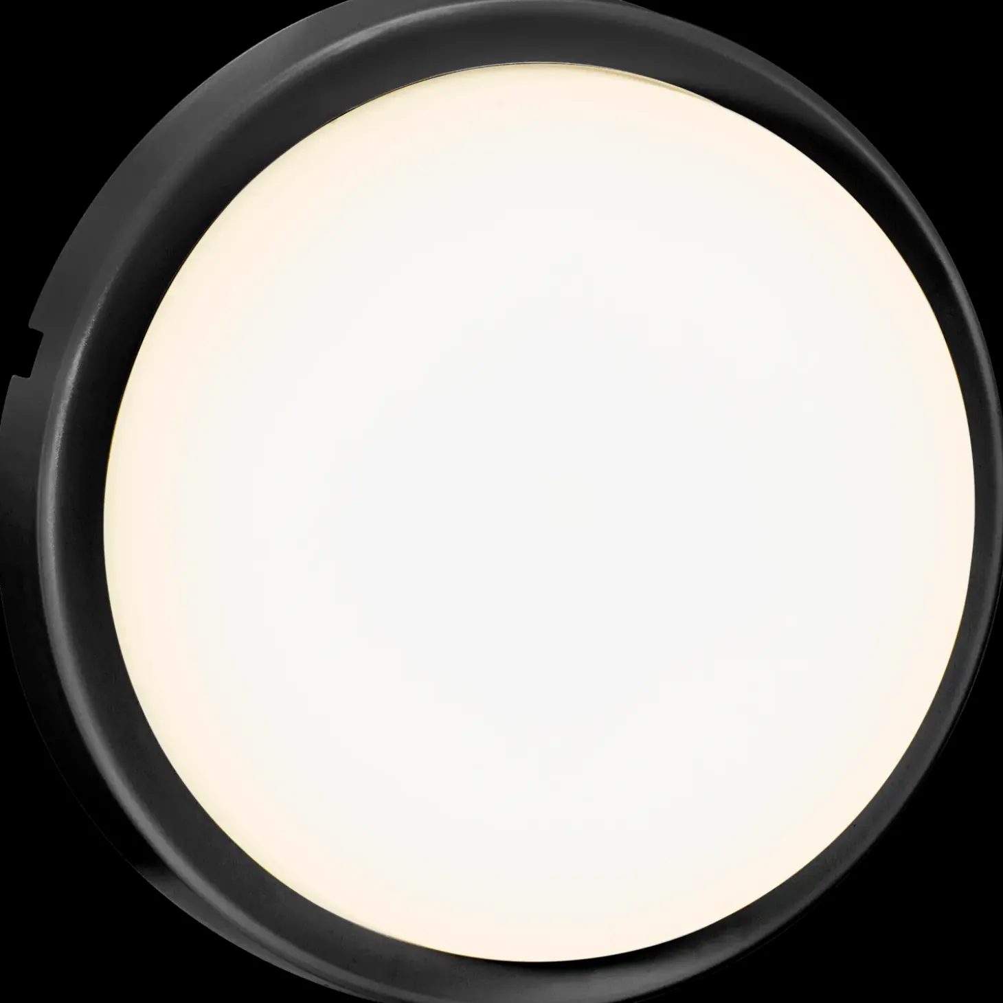 Nordlux rund udendørs væglampe sort