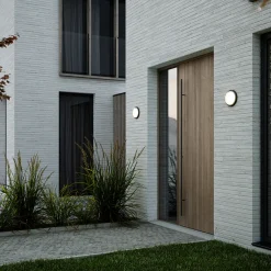 Nordlux rund udendørs væglampe sort