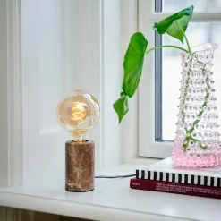 Nordlux Siv Marble bordlampe brun