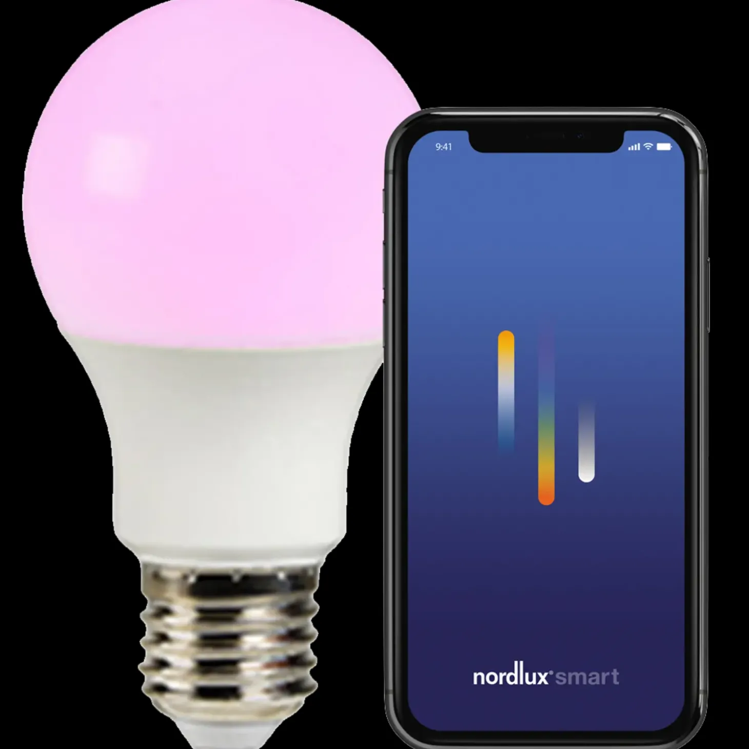 Nordlux smart pære colour LED E27 A60 8W RGB