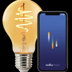 Nordlux smart pære LED E27 A60 4,7W ravfarvet