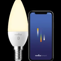 Nordlux smart pære LED E14 C35 4,9W hvid
