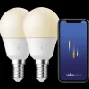 Nordlux smart pære LED E14 G45 4,5W hvid 2 pk