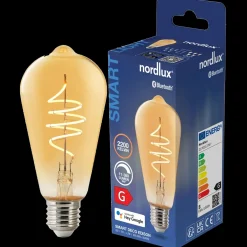 Nordlux smart pære LED E27 ST64 4,7W ravfarvet