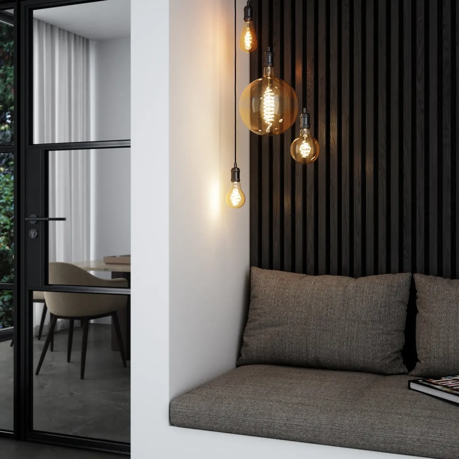 Nordlux smart pære LED E27 ST64 4,7W ravfarvet