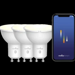 Nordlux smart pære LED GU10 hvid 3 pk