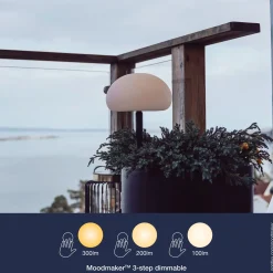 Nordlux Sponge batteri havelampe pendel Ø20 hvid/sort