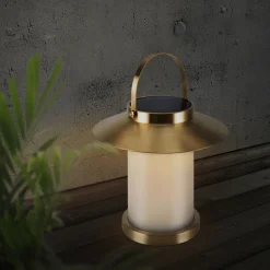 Nordlux Temple To-Go 30 solcellelampe messing