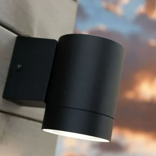 Nordlux Tin Maxi Sensor udendørs væglampe 2 lyskilder sort