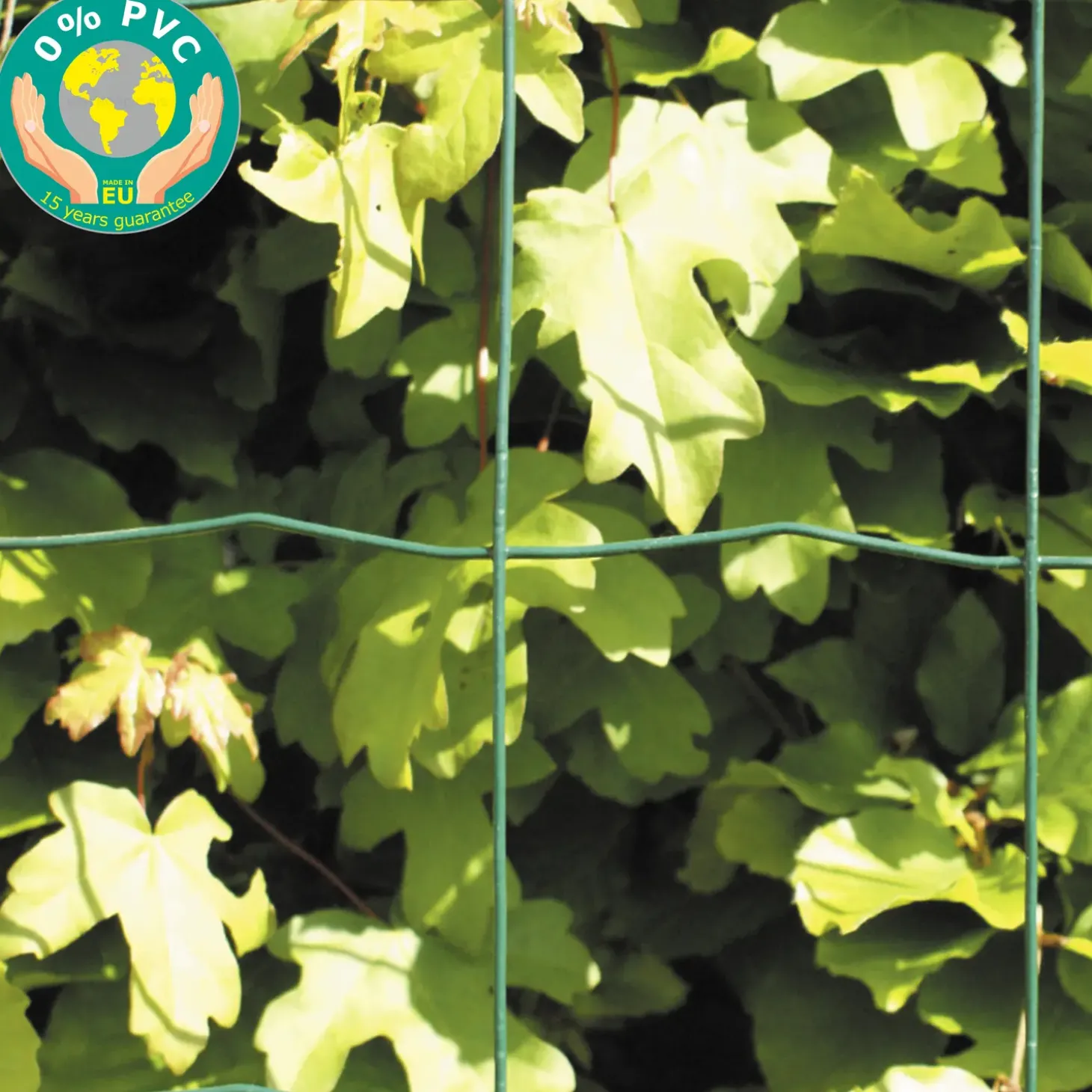 NSH havehegn plastbelagt grøn, maske 10x10 cm, højde 60 cm x 25 m