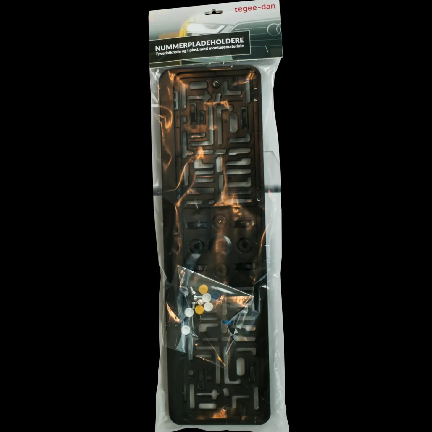 Nummerplade ramme m/skruer