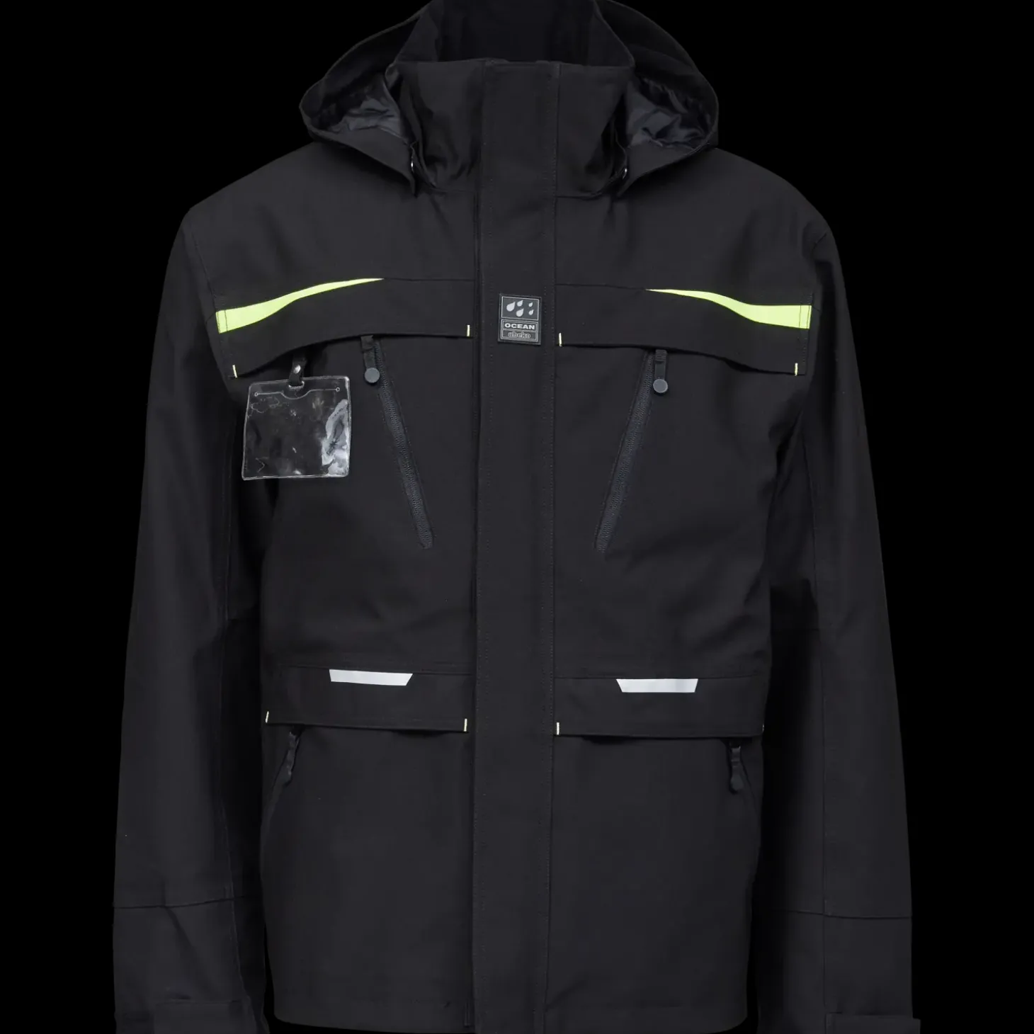 Ocean Rocky Stretch vandtæt arbejdsjakke herre sort str. M