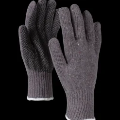 OX-ON 13300 Knitted Comfort grå handske m/sorte dotter str. CE10