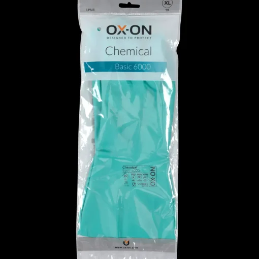 OX-ON Chemical Basic 6000 nitril handske grøn str. CE 10