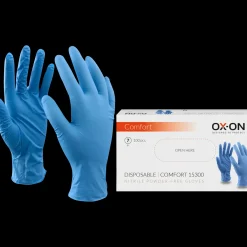 OX-ON engangshandsker comfort 15300 str. 10 blå