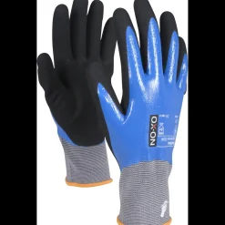 OX-ON Flexible Supreme 1604 vandtæt handske grå/blå/sort str. CE 10