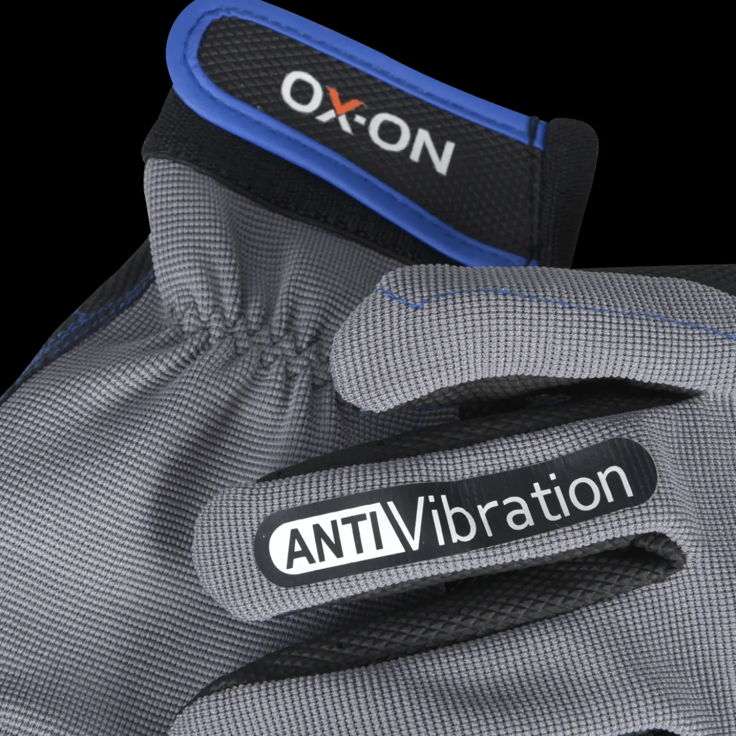 OX-ON Vibration 12000 vibrationshandske sort/grå str. CE 10