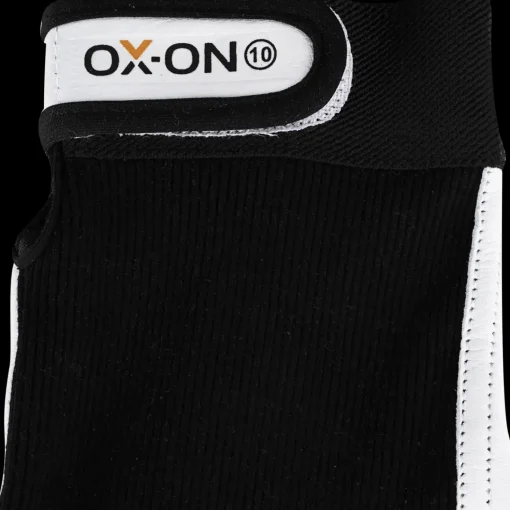 OX-ON Worker Basic 2004 gedeskindshandske sort/hvid str. CE 11