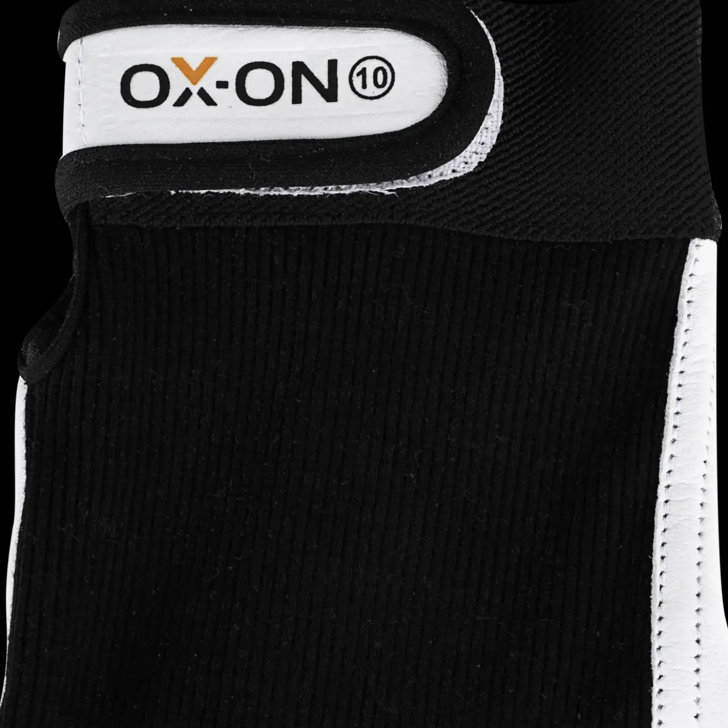 OX-ON Worker Basic 2004 gedeskindshandske sort/hvid str. CE 11