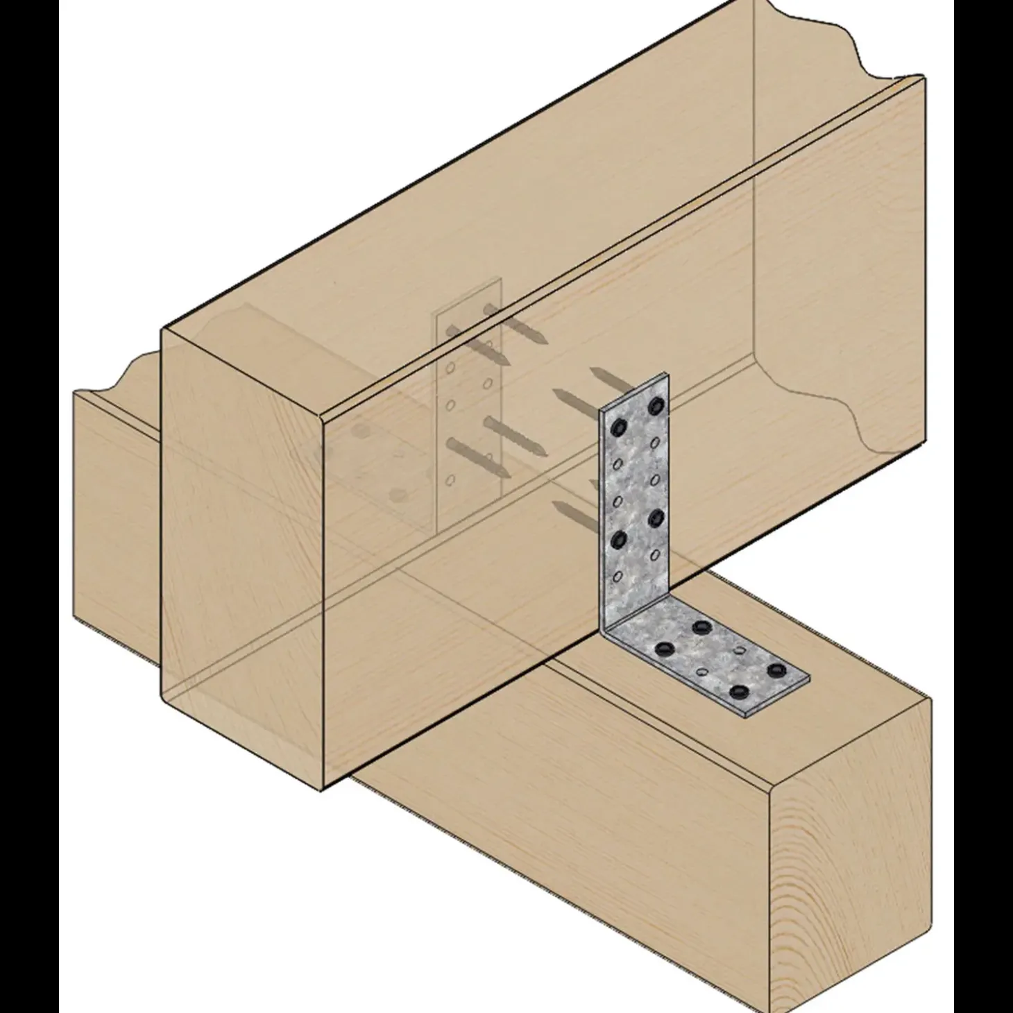 Paslode vinkelbeslag Type-1 40x90x3x120 mm