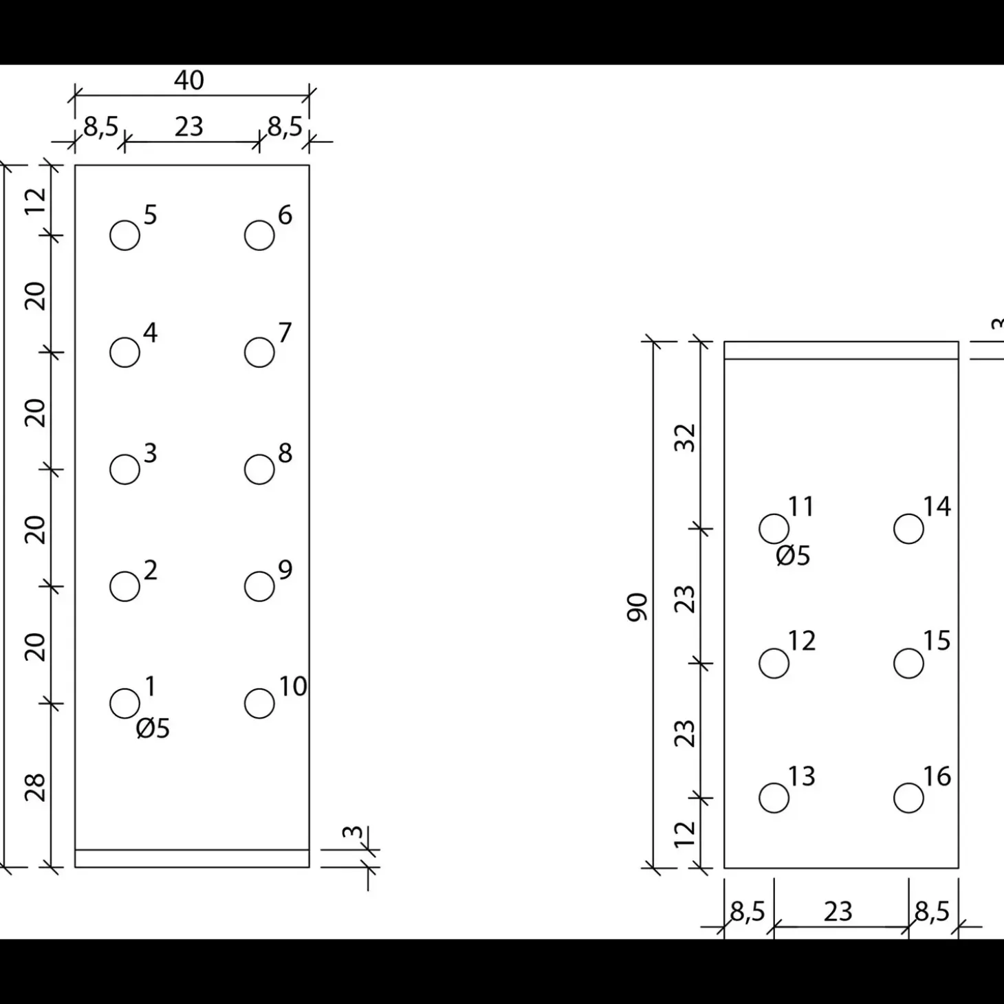 Paslode vinkelbeslag Type-1 40x90x3x120 mm