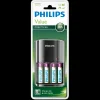 Philips batterioplader AA/AAA incl. 4 stk. AA batterier