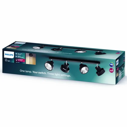 Philips Bukko Single spot 4x4,3W sort