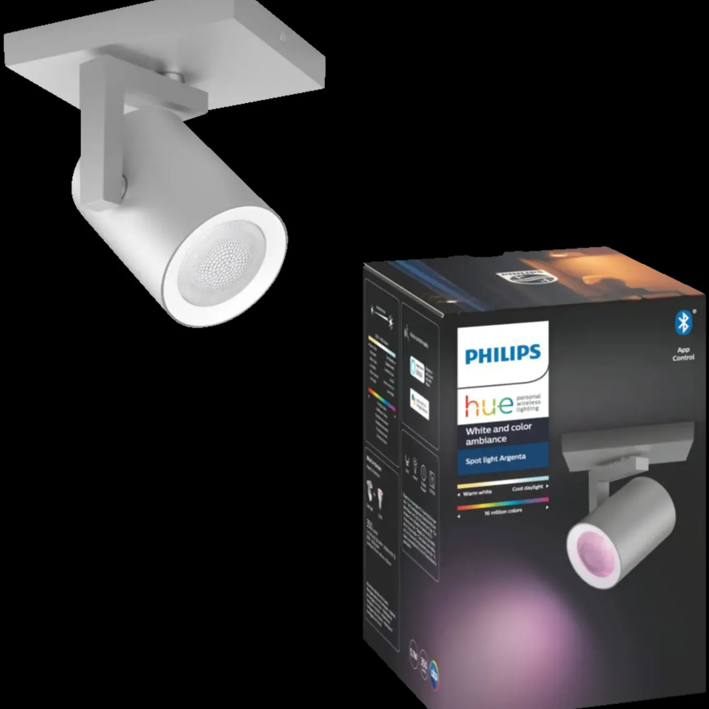 Philips Hue Argenta enkelt spot GU10 LED