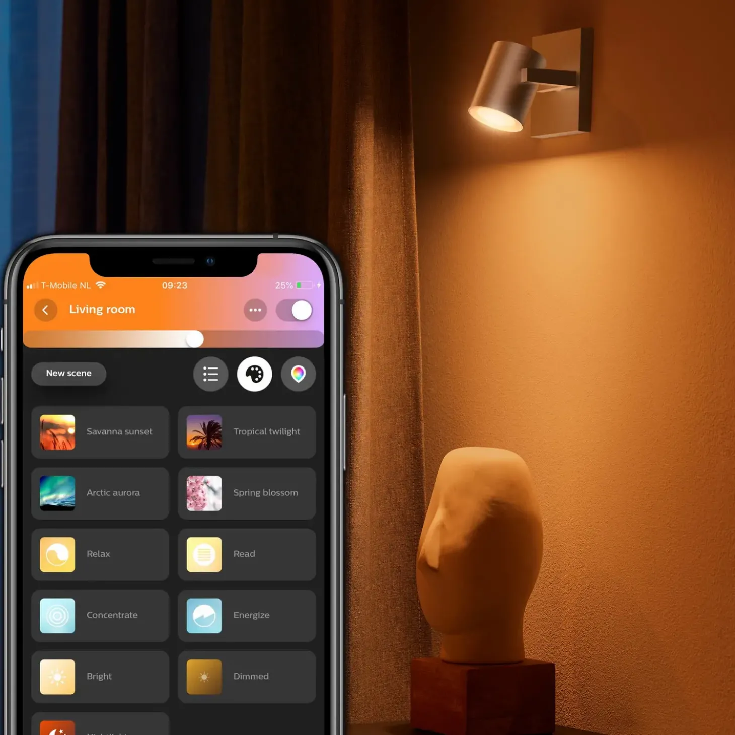 Philips Hue Argenta enkelt spot GU10 LED