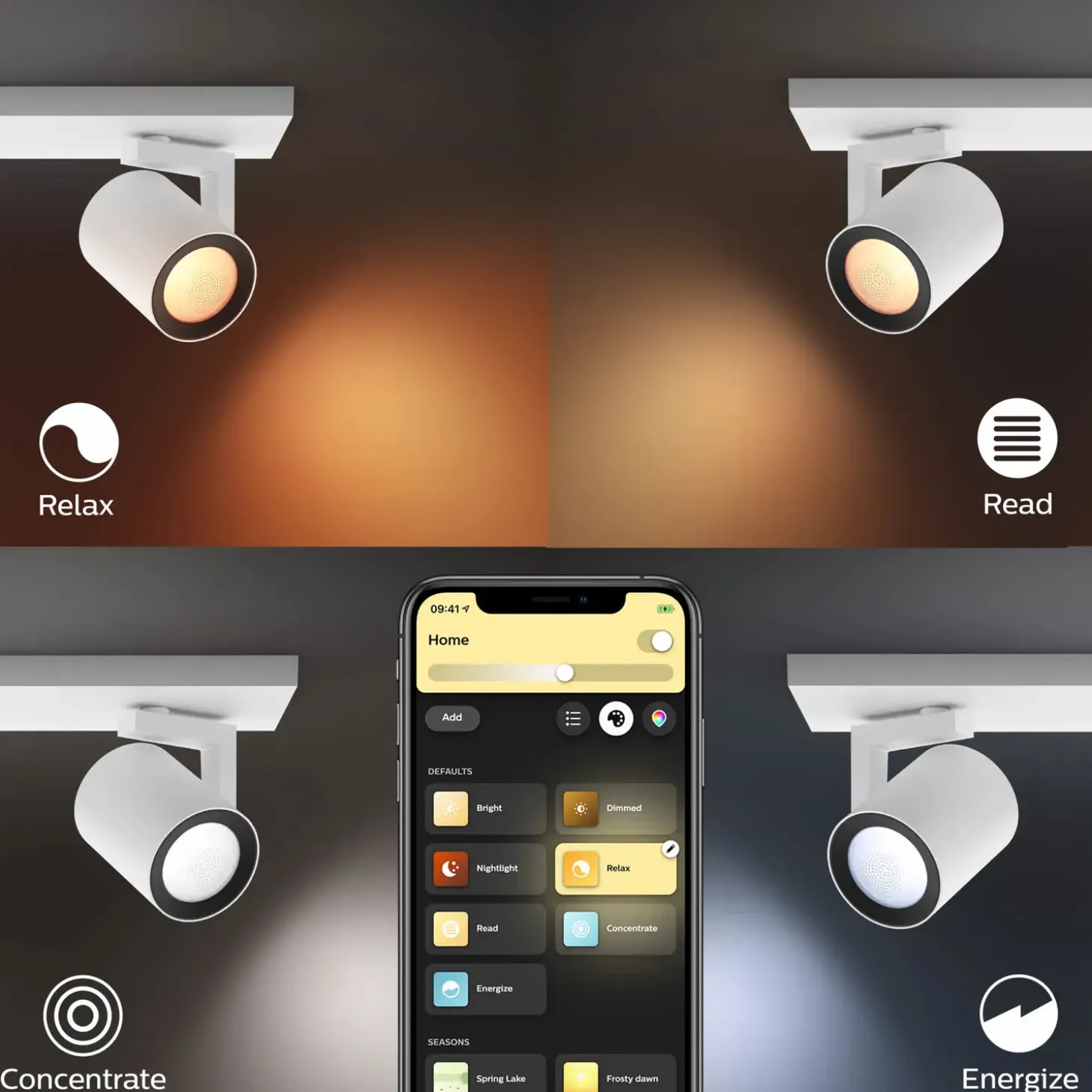 Philips Hue Argenta tre spots GU10 LED