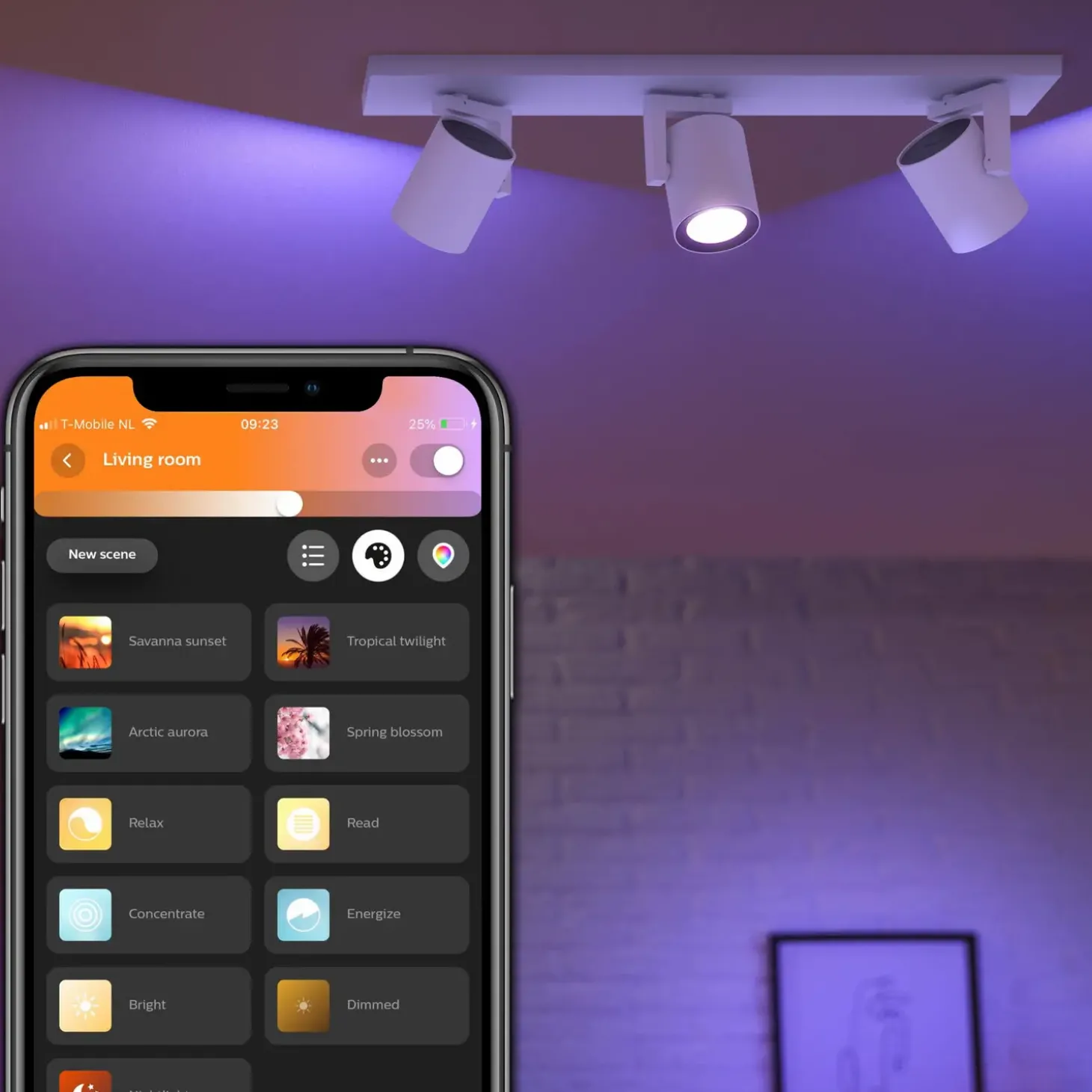 Philips Hue Argenta tre spots GU10 LED