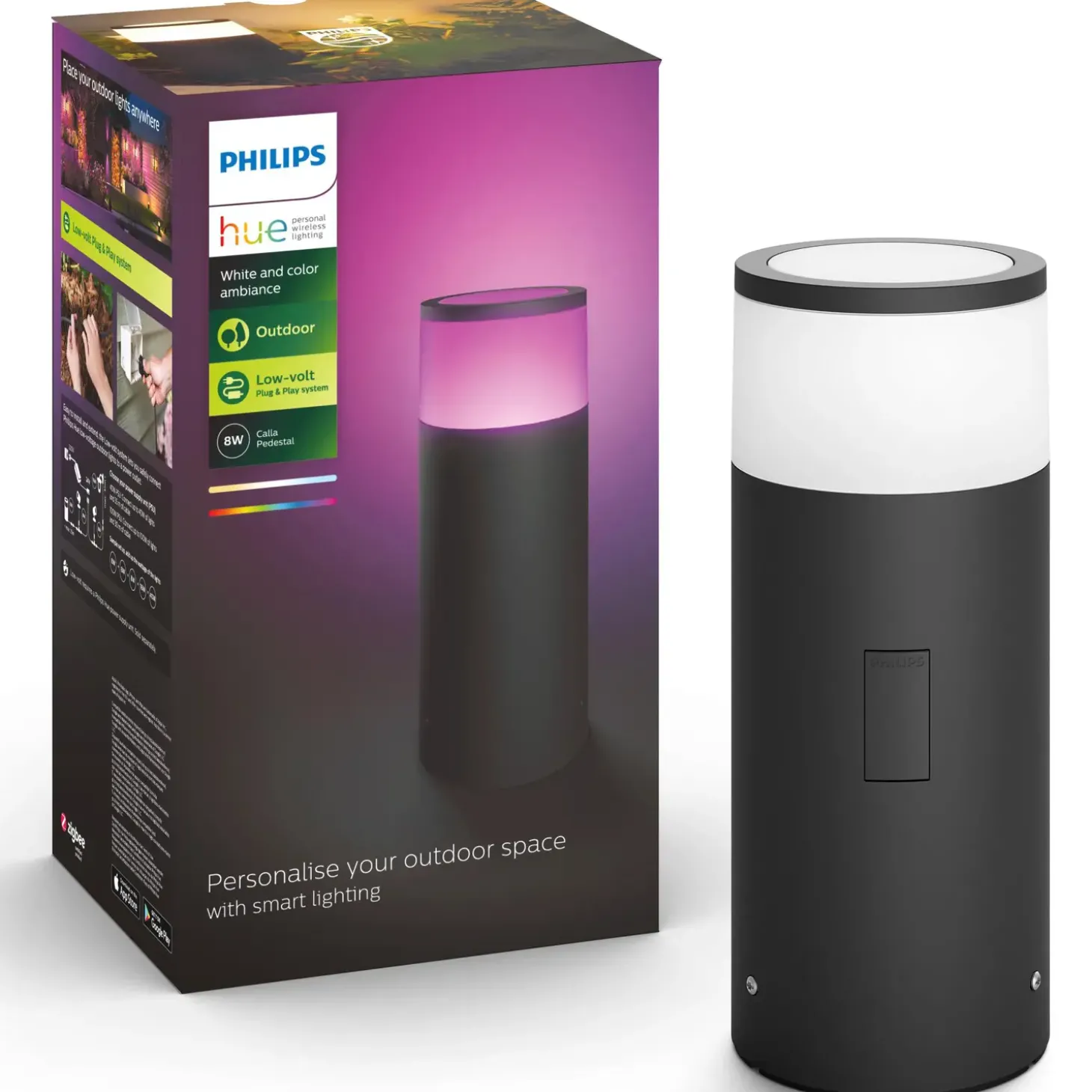 Philips Hue Calla udendørs piedestal forlænger LED