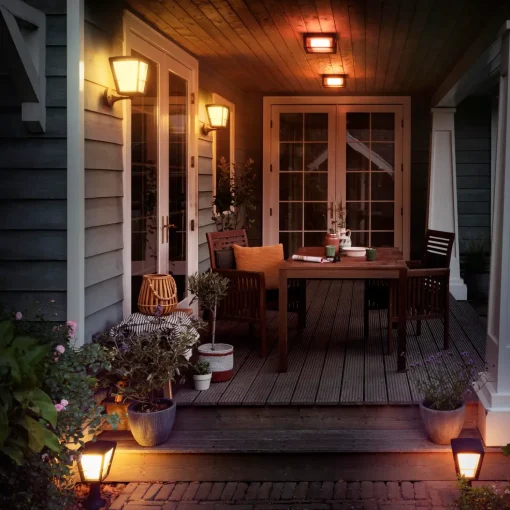 Philips Hue Econic udendørs væglampe 15W sort