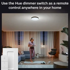 Philips Hue Enrave L plafond Ø42,5 cm 33,5W sort