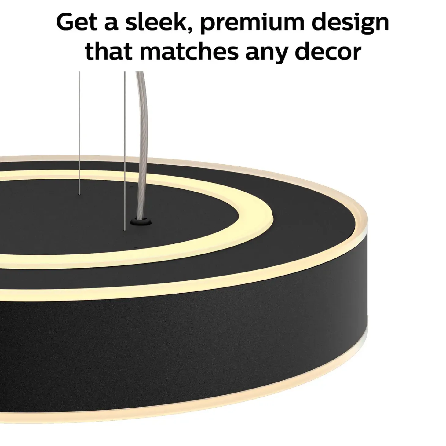 Philips Hue Enrave pendel Ø42,5 mm 33,5W sort