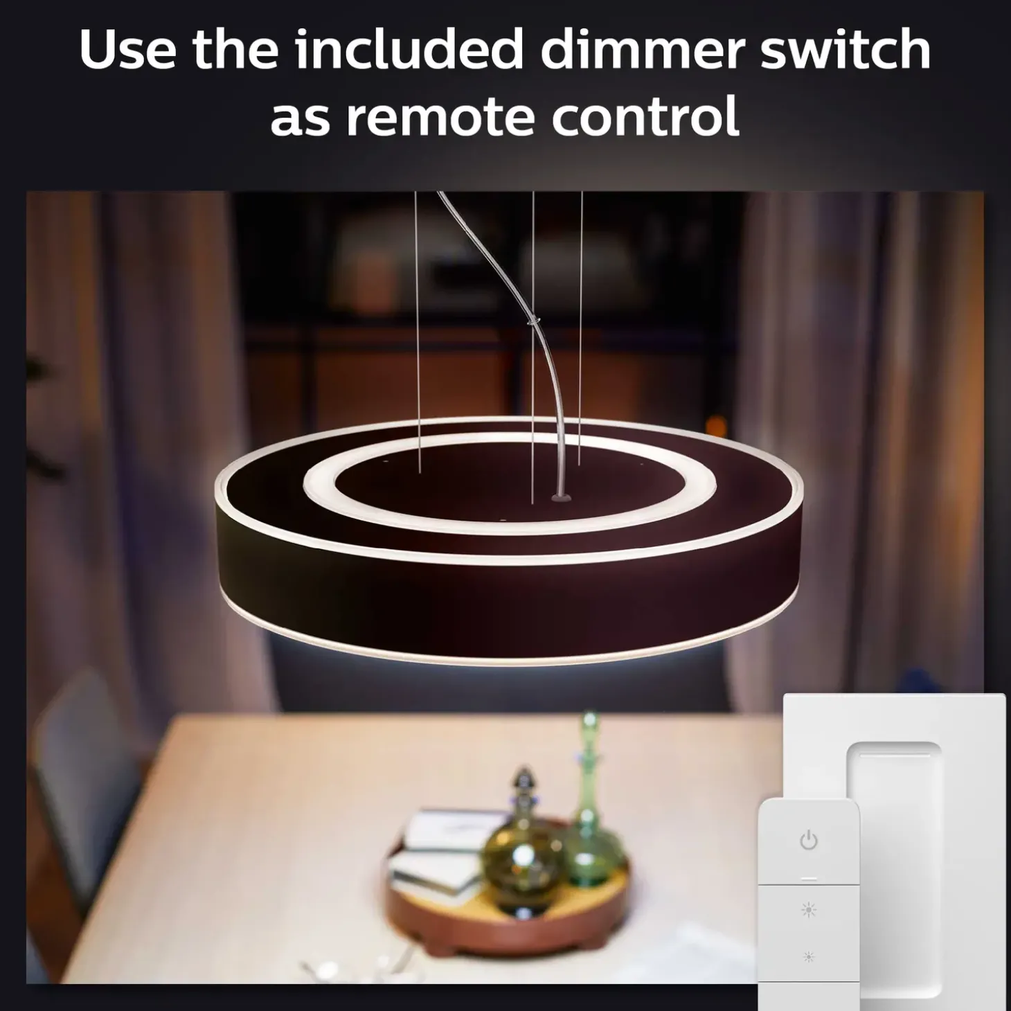 Philips Hue Enrave pendel Ø42,5 mm 33,5W sort