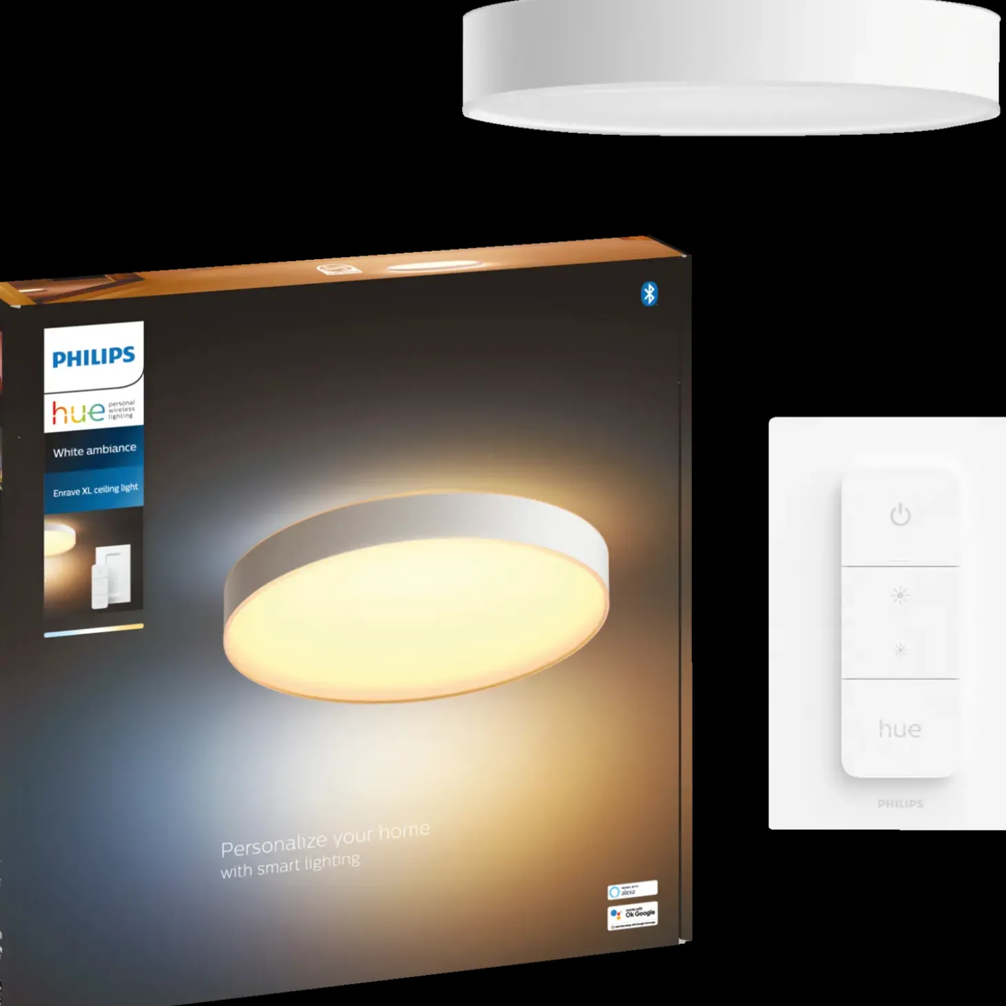 Philips Hue Enrave XL plafond Ø55,1 cm 48W hvid