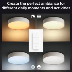 Philips Hue Enrave XL plafond Ø55,1 cm 48W hvid