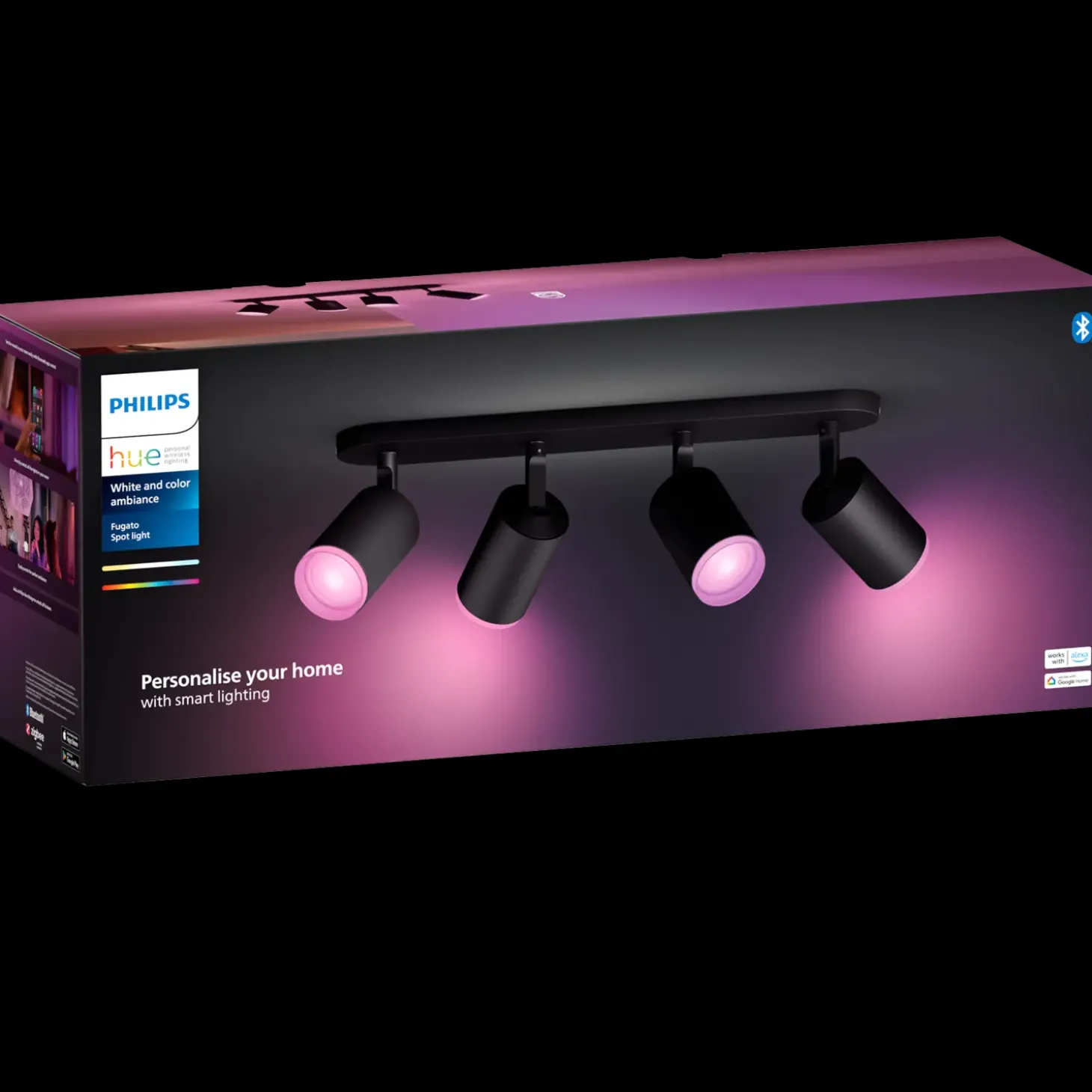 Philips Hue Fugato 4 spots sort