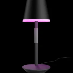 Philips Hue go bærbar opladelig bordlampe sort