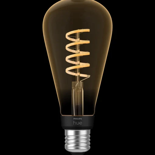 Philips Hue LED edison pære E27 7W ST72 filament hvid ambiente