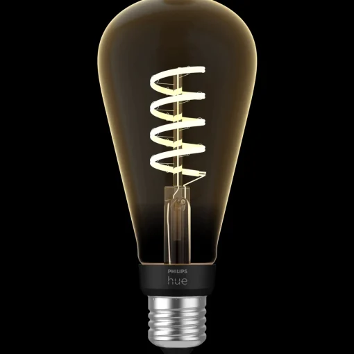 Philips Hue LED edison pære E27 7W ST72 filament hvid ambiente