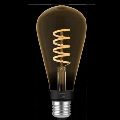 Philips Hue LED edison pære E27 7W ST72 filament hvid ambiente