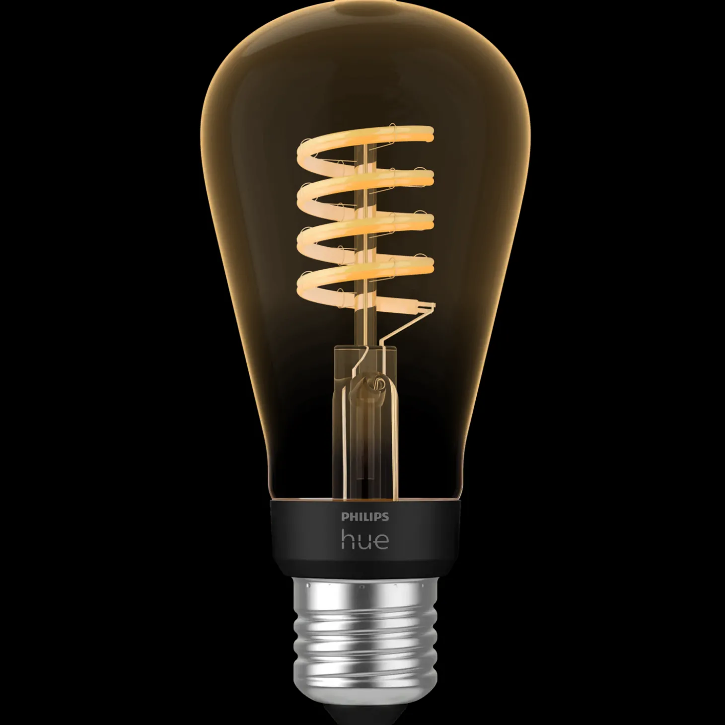 Philips Hue LED edison pære E27 7W ST64 filament hvid ambie