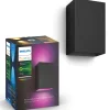 Philips Hue Resonate udendørs væglampe sort