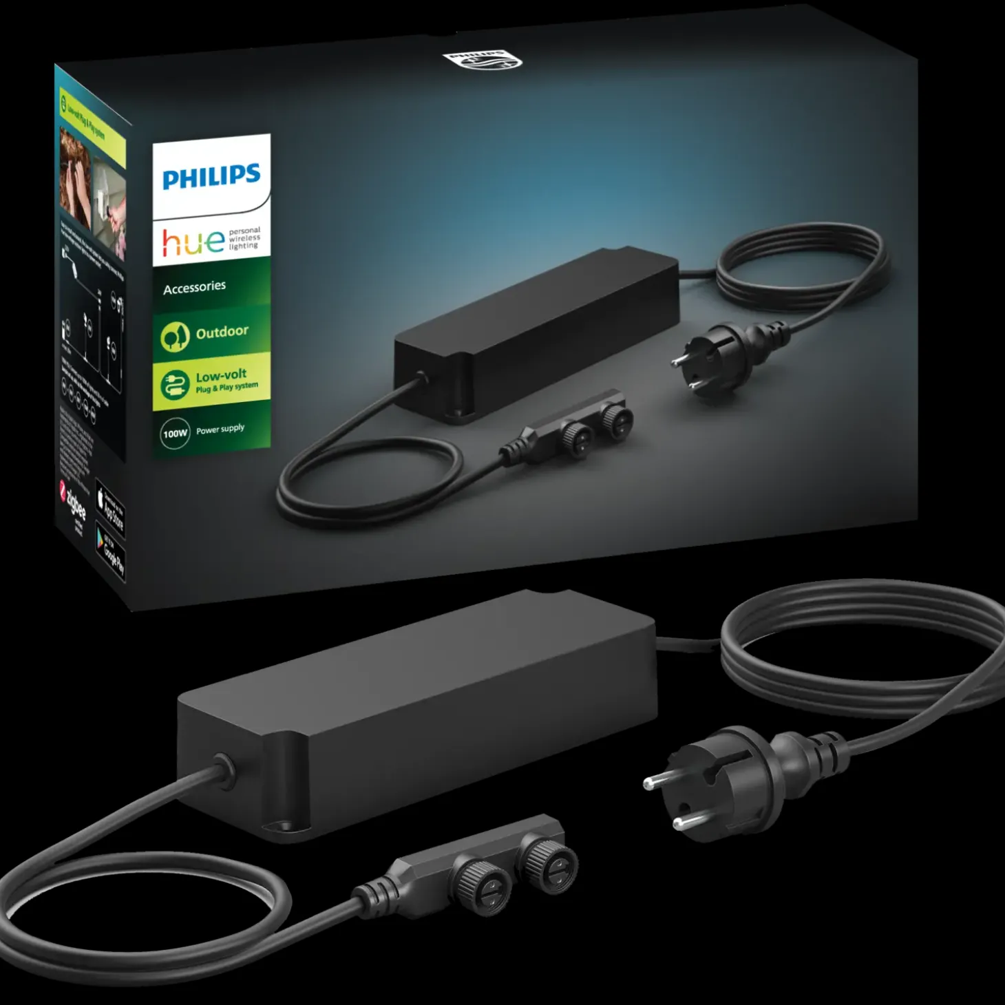 Philips Hue 100W strømforsyning til udendørs lav volt lamper