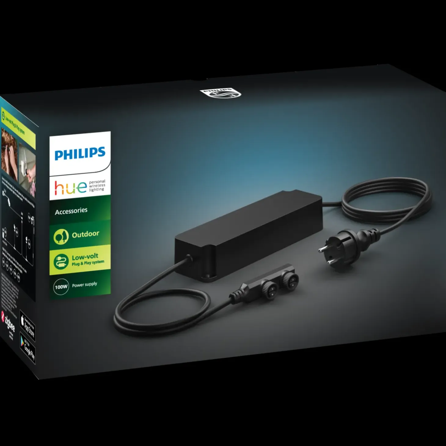 Philips Hue 100W strømforsyning til udendørs lav volt lamper