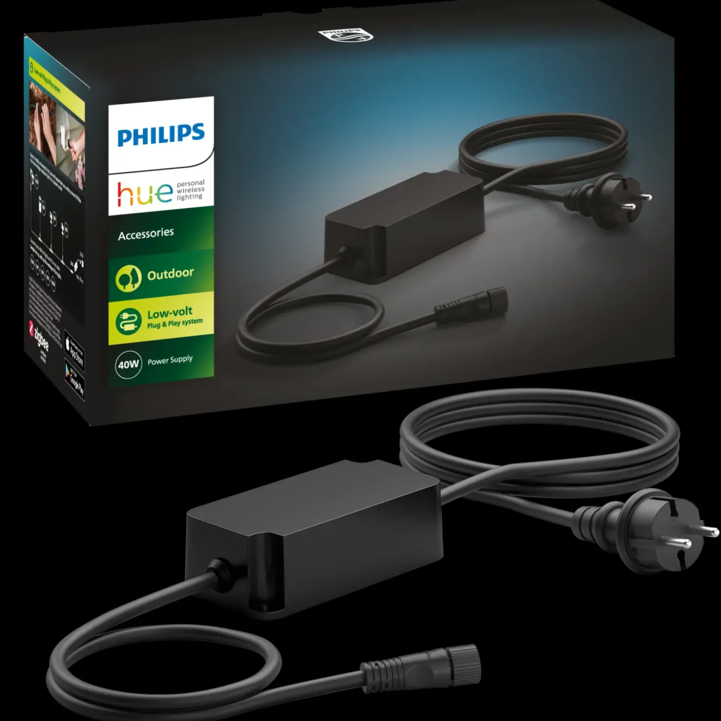 Philips Hue 40W strømforsyning til udendørs lav volt lamper